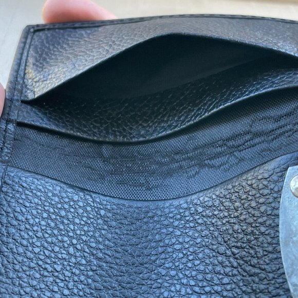 key chains Pouch Black Genuine Leather Keys Holder Handmade Wallet - Picture 5 of 8